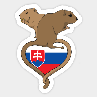 Gerbil Slovakia (light) Sticker